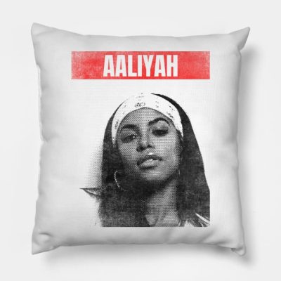 Aaliyah Urban Bw Throw Pillow Official Aaliyah Merch