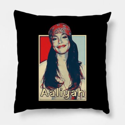 Retro Aaliyah Beautiful Throw Pillow Official Aaliyah Merch