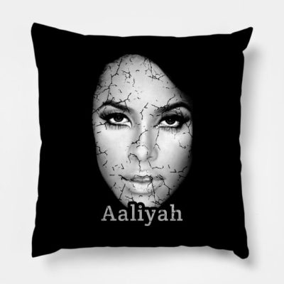 Retro Aaliyah Head Throw Pillow Official Aaliyah Merch