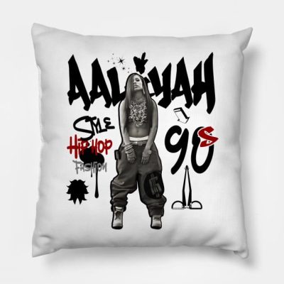 Aaliyah Hiphop Fashion 90S Throw Pillow Official Aaliyah Merch