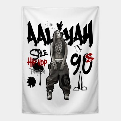 Aaliyah Hiphop Fashion 90S Tapestry Official Aaliyah Merch