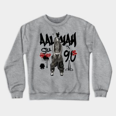 Aaliyah Hiphop Fashion 90S Crewneck Sweatshirt Official Aaliyah Merch