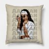 Aaliyah Retro Style Throw Pillow Official Aaliyah Merch