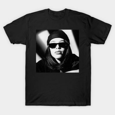 Aaliyah Black Style T-Shirt Official Aaliyah Merch