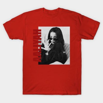 Aaliyah Aaliyah Retro Aesthetic Fan Art 80S T-Shirt Official Aaliyah Merch