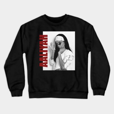Aaliyah Aaliyah Retro Aesthetic Fan Art 80S Crewneck Sweatshirt Official Aaliyah Merch