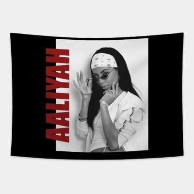 Aaliyah Aaliyah Retro Aesthetic Fan Art 80S Tapestry Official Aaliyah Merch