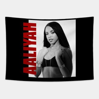 Aaliyah Aaliyah Retro Aesthetic Fan Art 80S Tapestry Official Aaliyah Merch