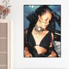 Singer A Aaliyah Actress POSTER Prints Wall Painting Bedroom Living Room Wall Sticker Small 5 - Aaliyah Shop