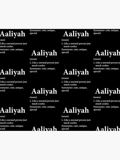 Aaliyah Name Definition Funny Personalized Tapestry Official Aaliyah Merch