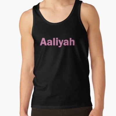 Aaliyah Name Pink Lettering Text - 0020 Tank Top Official Aaliyah Merch