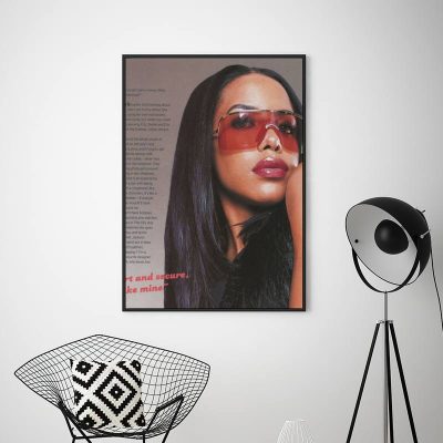 singer a aaliyah POSTER Prints Wall Pictures Living Room Home Decoration 1 - Aaliyah Shop