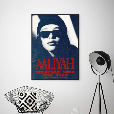 singer a aaliyah POSTER Prints Wall Pictures Living Room Home Decoration 6 - Aaliyah Shop
