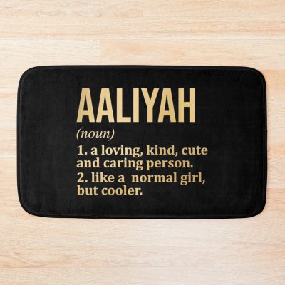 Definition Of Aaliyah In Gold Bath Mat Official Aaliyah Merch
