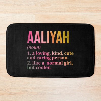 Definition Of Aaliyah In Watercolor Bath Mat Official Aaliyah Merch