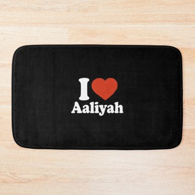 I Love Aaliyah| Perfect Gift Aaliyah Bath Mat Official Aaliyah Merch