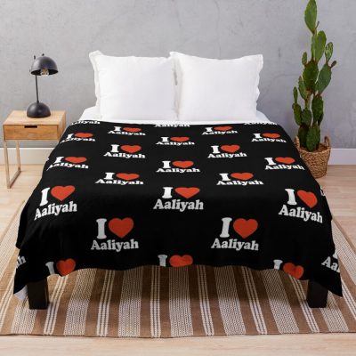 I Love Aaliyah| Perfect Gift Aaliyah Throw Blanket Official Aaliyah Merch