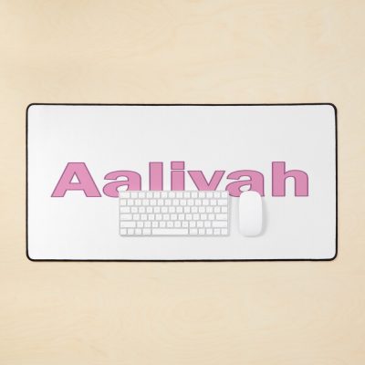 Aaliyah Name Pink Lettering Text - 0020 Mouse Pad Official Aaliyah Merch