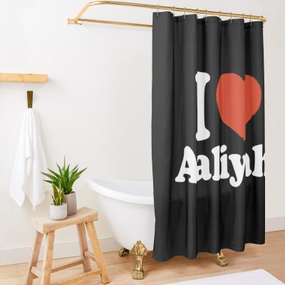 I Love Aaliyah Shower Curtain Official Aaliyah Merch