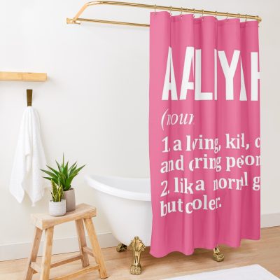 Definition Of Aaliyah For Women Shower Curtain Official Aaliyah Merch