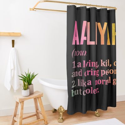 Definition Of Aaliyah In Watercolor Shower Curtain Official Aaliyah Merch
