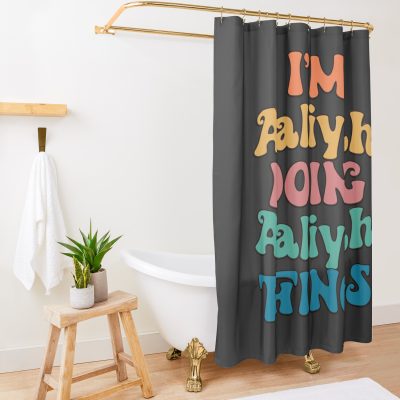 Aaliyah Funny Retro First Name Shower Curtain Official Aaliyah Merch