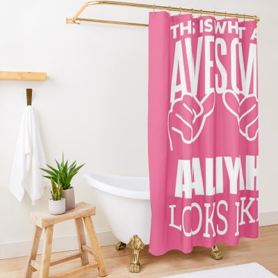 This Is What An Awesome Aaliyah Looks Like For Women Shower Curtain Official Aaliyah Merch