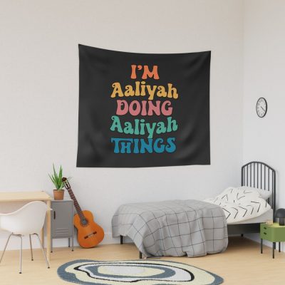 Aaliyah Funny Retro First Name Tapestry Official Aaliyah Merch